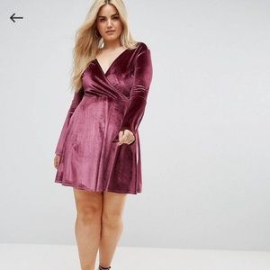 Asos Curve Velvet Dress